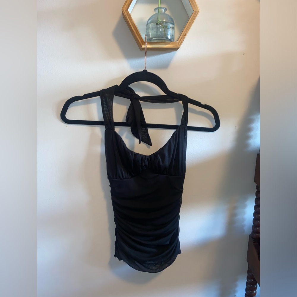Black Le Chateau halter top